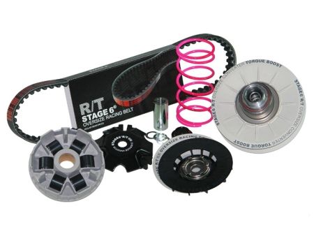 Oversize CVT Kit Stage6 R/T, inkl. Variomatik, Riemenscheibe, Wandler, Keilriemen, Minarelli lang Oversize CVT Kit Stage6 R/T, inkl. Variomatik, Riemenscheibe, Wandler, Keilriemen, Minarelli lang