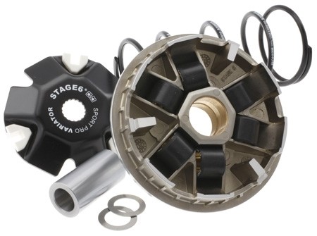 Variateur STAGE6 Sport Pro , Minarelli 50cc, avec ressort de poussé et galets Variateur STAGE6 Sport Pro , Minarelli 50cc, avec ressort de poussé et galets