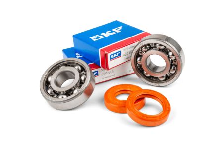 Kit Roulements Stage6 HQ, (KOYO 6303-C3), cage metal plus joints spy, Minarelli AM Kit Roulements Stage6 HQ, (KOYO 6303-C3), cage metal plus joints spy, Minarelli AM