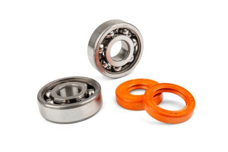 Kit Roulements Stage6 HQ, (KOYO 6303-C3), cage metal plus joints spy, Minarelli AM