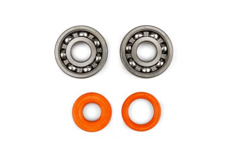 Kit Roulements Stage6 HQ, (KOYO 6303-C3), cage metal plus joints spy, Minarelli AM