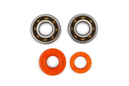 Kurbelwellenlager Stage6 HighQuality, inkl. HighQuality Simmerringen, Minarelli, Polymer Käfig (SKF 6204 TN9/C4HLHT23)