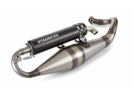 Pot Stage6 PRO REPLICA, Piaggio, silencieux en alu, noir