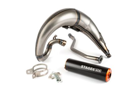 Auspuffanlage Stage6 Streetrace high mount CNC orange / schwarz Yamaha DT50 Auspuffanlage Stage6 Streetrace high mount CNC orange / schwarz Yamaha DT50