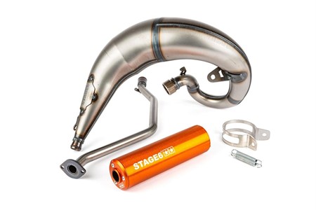 Auspuffanlage Stage6 Streetrace high mount CNC orange Rieju MRT Auspuffanlage Stage6 Streetrace high mount CNC orange Rieju MRT