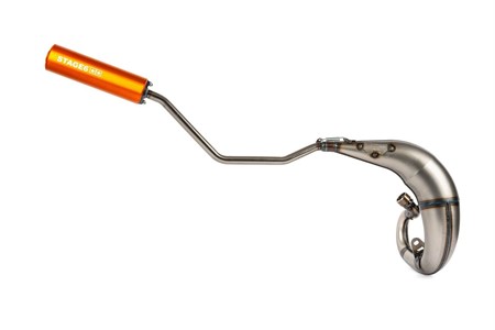 Auspuffanlage Stage6 Streetrace high mount CNC orange Rieju MRT