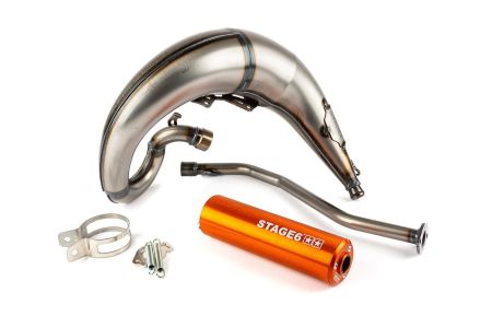 Auspuffanlage Stage6 Streetrace high mount CNC orange Beta RR Auspuffanlage Stage6 Streetrace high mount CNC orange Beta RR