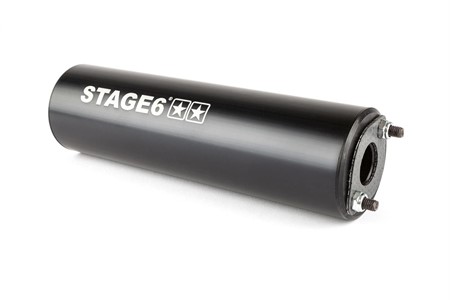 Auspuffanlage Stage6 Streetrace CNC schwarz Derbi / Minarelli AM6