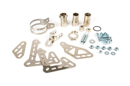 Pot déchappement Stage6 Streetracepassage bas, silencieux CNC orange-noir, moto 50cc Derbi et Minarelli AM6