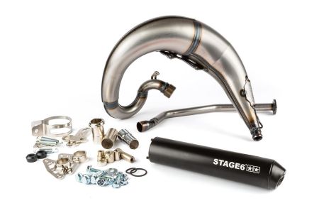 Auspuffanlage Stage6 Streetrace high mount schwarz Derbi Senda