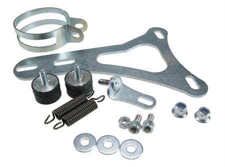 Support déchappement STAGE6 RT 70 PIAGGIO, complète : silent-bloc, visseries, douilles, serreflex...