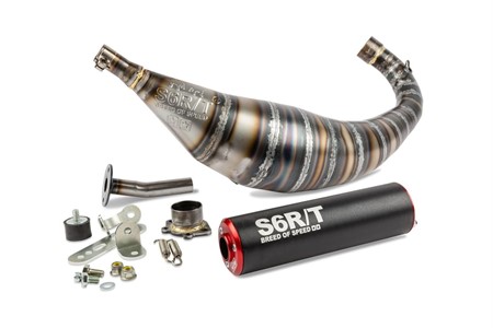 Auspuffanlage Stage6 R/T 90 - 100cc CNC Rot / Schwarz Derbi Auspuffanlage Stage6 R/T 90 - 100cc CNC Rot / Schwarz Derbi