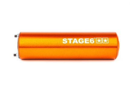 Endschalldämpfer Stage6 50 - 80cc Montage links orange