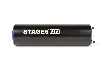 Endschalldämpfer Stage6 50 - 80cc Montage rechts schwarz / blau