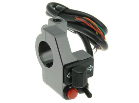 Commodo complet STAGE6 SSP CNC, éloxé gris acier Commodo complet STAGE6 SSP CNC, éloxé gris acier
