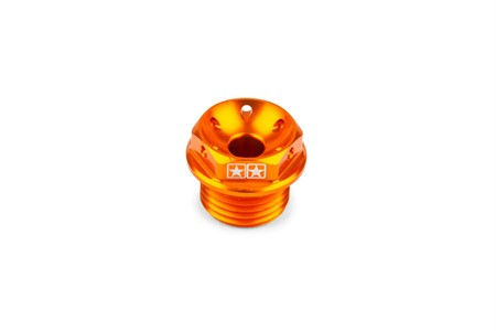 Öleinlassschraube Stage6 Derbi orange