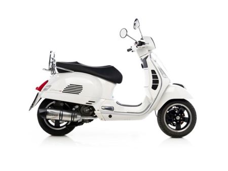 Auspuffanlage Vespa GTS 125/250/300 LV One EVO Inox, CH+KAT - Endcap Carbon
