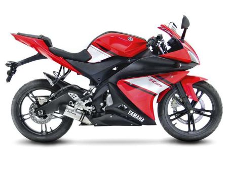 Auspuffanlage Yamaha YZF-R 125 08-13 LV One Inox CH+KAT - Full System - Endcap Thermoplast
