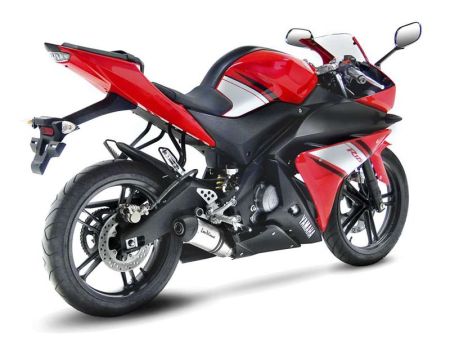 Auspuffanlage Yamaha YZF-R 125 08-13 LV One Inox CH+KAT - Full System - Endcap Thermoplast