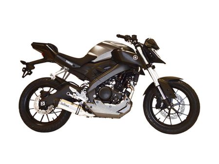 Pot d'échappement Yamaha MT-125 / YZF-R 125 LV One Inox CH+KAT - Full-System - Endcap Thermoplast