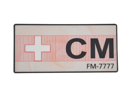 Autocollant CM, approbation de circulation Autocollant CM, approbation de circulation