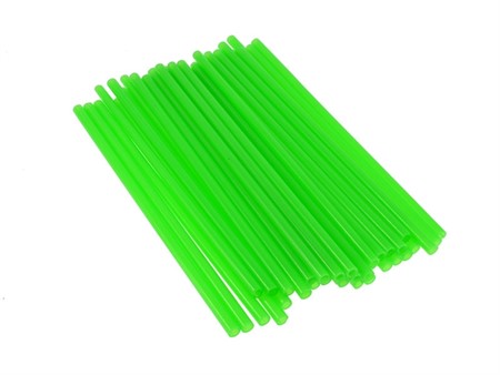 Spoke Skin / Paille pour rayons de roue, universel, longs 21,5cm, vert fluo