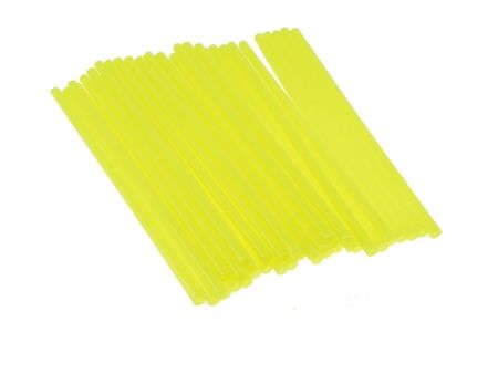 Spoke Skin / Paille pour rayons de roue, universel, court 19cm, jaune neon Spoke Skin / Paille pour rayons de roue, universel, court 19cm, jaune neon