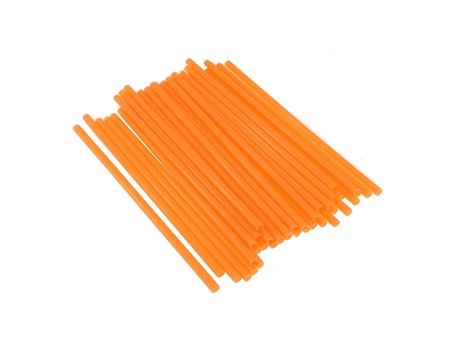 Spoke Skin / Paille pour rayons de roue, universel, longs 21,5cm, néon orange