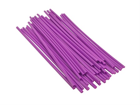 Spoke Skin / Paille pour rayons de roue, universel, longs 23,7cm, violet