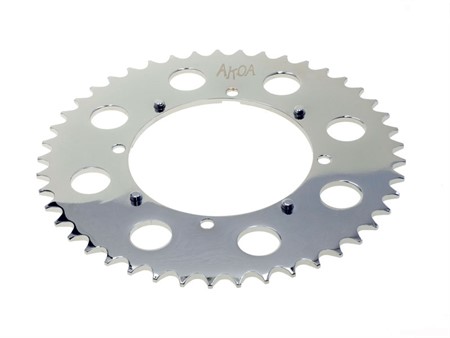 Couronne ALU plate 45 dents, 4 trous,  SACHS / PUCH X-30