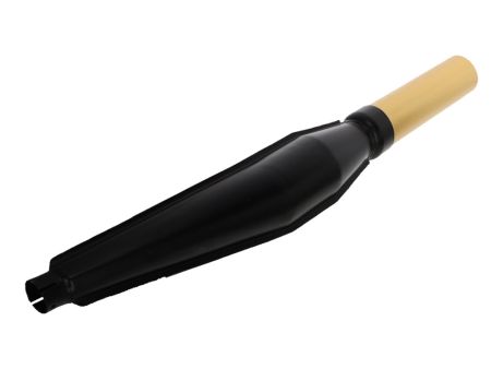 Auspuffendtopf Fuego schwarz/gold für 32mm Krümmer