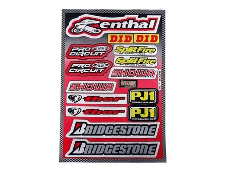 Set stickers/autocollants, rouge, BRIDGESTONE Set stickers/autocollants, rouge, BRIDGESTONE