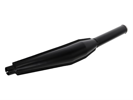 Auspuffendtopf Fuego schwarz für 28mm Krümmer
