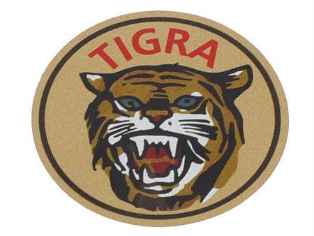 Aufkleber Tigra Ø 50 mm «Augen Blau»