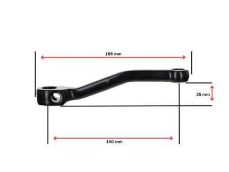 Tretkurbeln gute Qualität «166 mm» schwarz, Tomos original