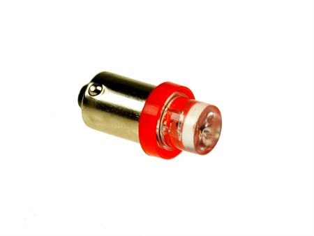 Ampoule de phare à LED's 6V (BA9S), à clipser, ROUGE