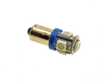 Ampoule de phare à LEDs 12V  (BA9S), à clipser, BLEU