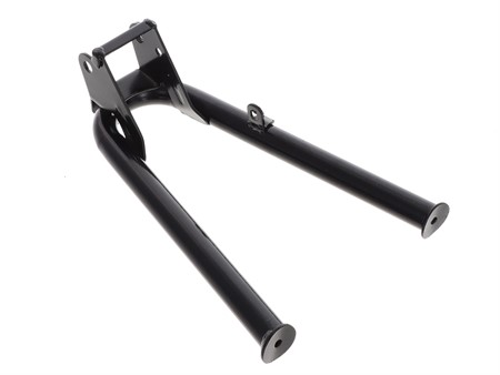 Béquille centrale originale noire, version courte 265mm, vélomoteurs PEUGEOT 103 SP/MVL Béquille centrale originale noire, version courte 265mm, vélomoteurs PEUGEOT 103 SP/MVL