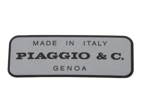 Aufkleber MADE IN ITALY PIAGGIO & C. / GENOVA Aufkleber MADE IN ITALY PIAGGIO & C. / GENOVA