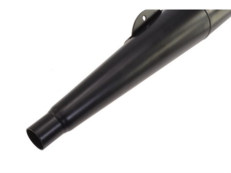 Auspuff Zigarre schwarz 28mm zweiteilig, Puch