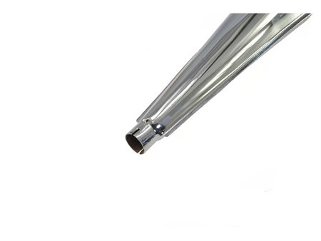 Auspuffendtopf Fuego chrom/gold für 28mm Krümmer