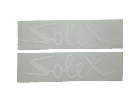 Stickers de décoration blanc " SOLEX " (jeux de 2 pcs) Stickers de décoration blanc " SOLEX " (jeux de 2 pcs)