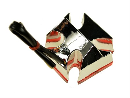 Rücklicht "Iron Cross" klein chrom/rot