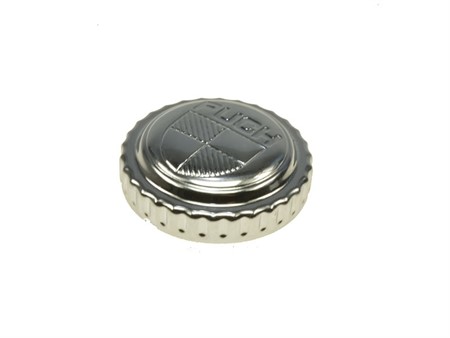 Tankdeckel chrom mit Puch Emblem, Bajonett 40mm