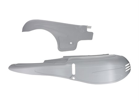 Paire de caches latéraux gris, vélomoteur Puch X30 Velux (nouveau modèle) Paire de caches latéraux gris, vélomoteur Puch X30 Velux (nouveau modèle)
