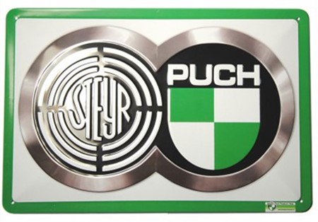 Blechschild Steyr - Puch