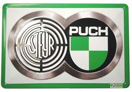 Plaque métallique "STEYR PUCH"