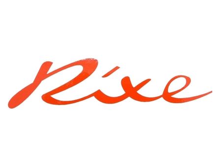 Autocollant/sticker "RIXE", rouge