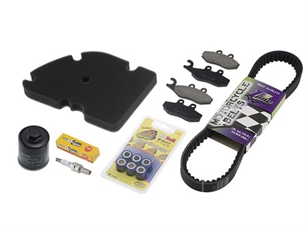 Kit de révision/service complet, scooter Piaggio X-Evo 125cc 2007-2010 Kit de révision/service complet, scooter Piaggio X-Evo 125cc 2007-2010