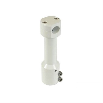 Potence STR8, MBK Booster/Yamaha Bw's, blanc Potence STR8, MBK Booster/Yamaha Bw's, blanc